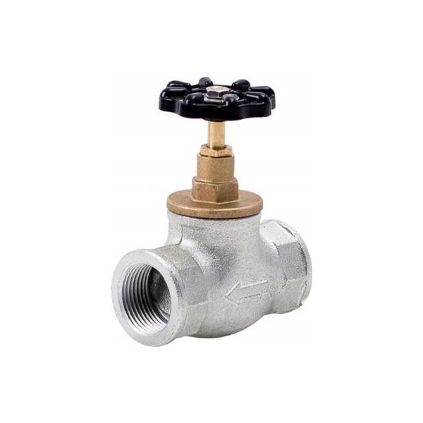 Perfexim | Valvola A Globo M83 - 1 1/2" Dn 40 - Zincata - Durevole - Robusta - Per Installazioni Idrauliche"-image