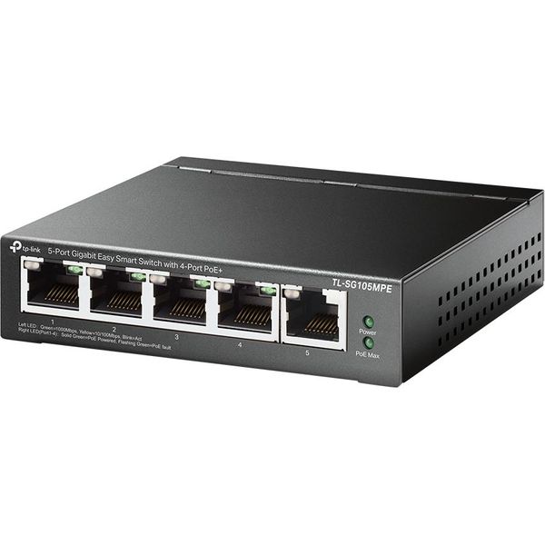 Tp-Link TL-SG105MPE V1,60 - Switch - 5 X 10/100/1000 - Desktop (TL-SG105MPE)-image