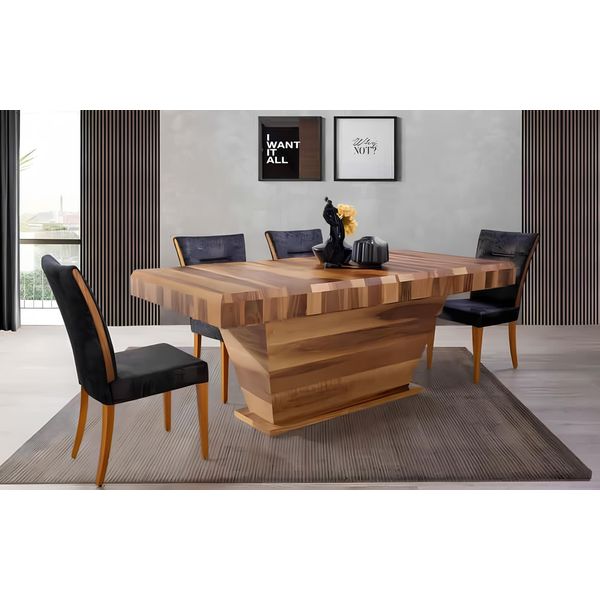 Tavoli Da Pranzo Mobili Lusso Tavolo Rettangolare Tavoli Da Pranzo In Legno Tavoli Di Legno Nuovo-image