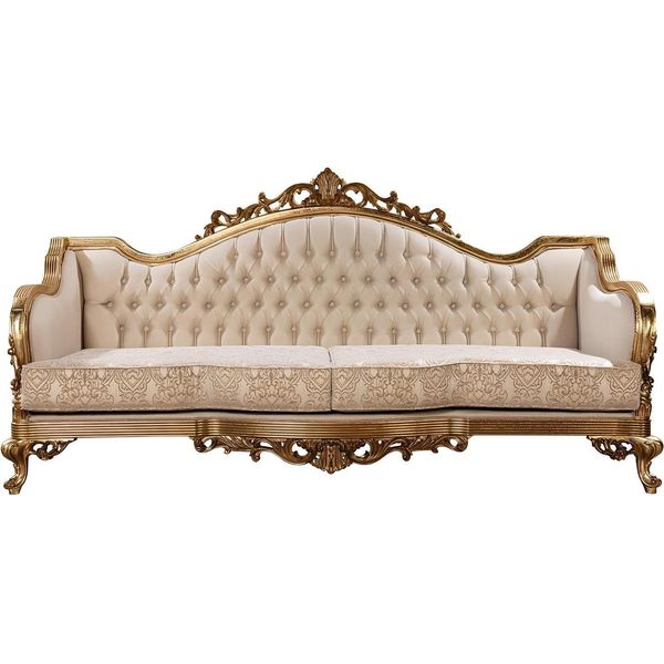 Divano Classico Divano Mobili Tre Posti 218Cm Divani Barocco Rococò-image