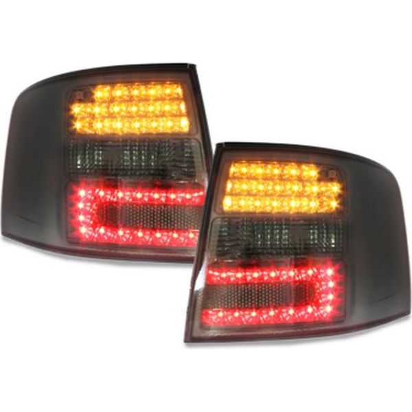 Fari Posteriori Combinati A Led In Nero Per Audi A6 C5 Avant Dal 1998 Al 2005-image