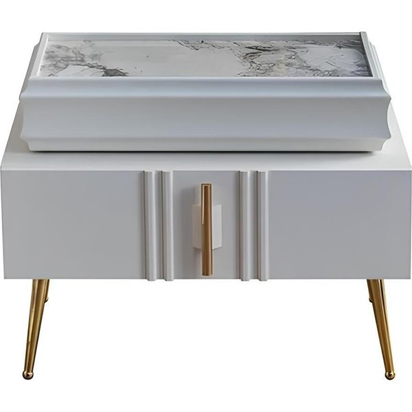 Esclusivo Comodino Mobili Di Design Colore Beige In Camera Da Letto Nuovo-image