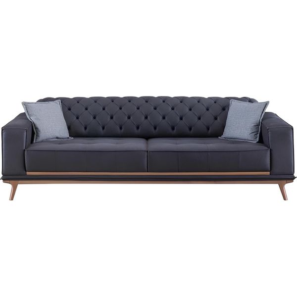 Divano 4 Posti Design Divani Imbottitura Tessile Relax Seduta Arredo Moderno-image
