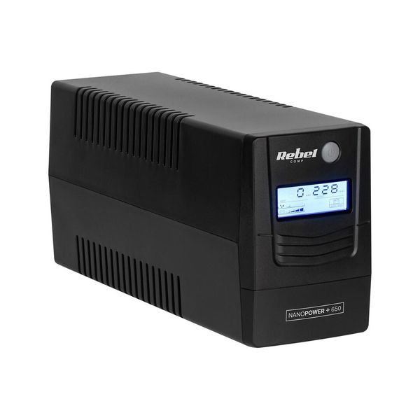 Rebel Nanopower Plus 1000 Ups | Off-Line | Sinusoida| 1000VA | 600W | Lcd | Usb-image