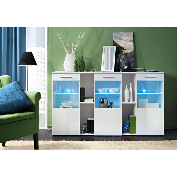 Designer New White Dresser Luxury Living Room Modern Wood Furniture-image