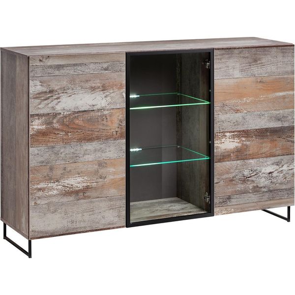 Cassettiera Soggiorno Legno Credenza Legno Mobili Moderni Design Nuovo-image