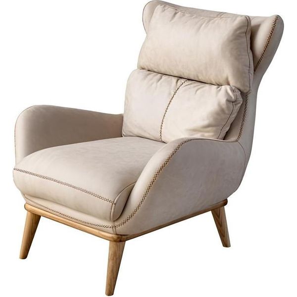 Poltrona Design Moderno Arredo Soggiorno Colore Bianco Stile Lusso Novità-image