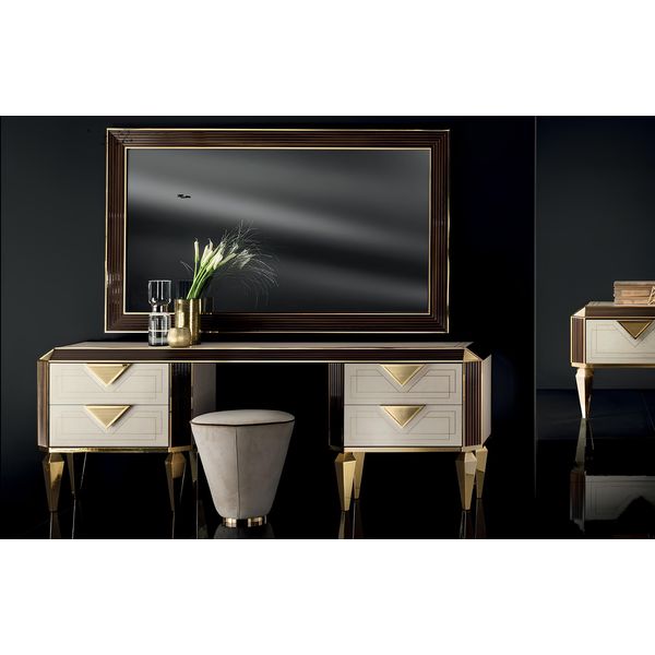 Consolle Tavolino Da Toilette Tavolini Da Trucco Consolle Arredoclassica Credenza In Legno-image