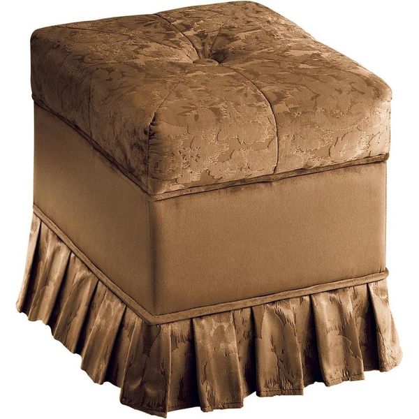 Sgabello Di Design Panca Pouf Poggiapiedi Mobili Imbottiti Sgabello Sedile Arredoclassico-image