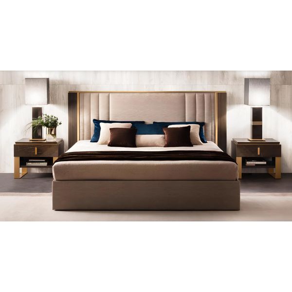 Letto 2X Comodino 3 Pezzi Cameretta Design Moderno Lusso Italiano-image
