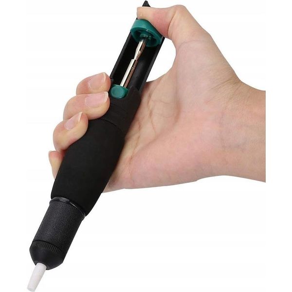 Rosfix Pompa Dissaldante – Pompa Di Aspirazione Per Saldatura Antistatica | Punta In Ptfe | Lunghezza 208 Mm-image