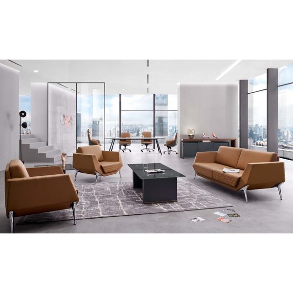 Nuovo Set Di Divani In Pelle 3+1+1 Posti A Sedere Couch Upholstery Sofas Modern Set Group-image