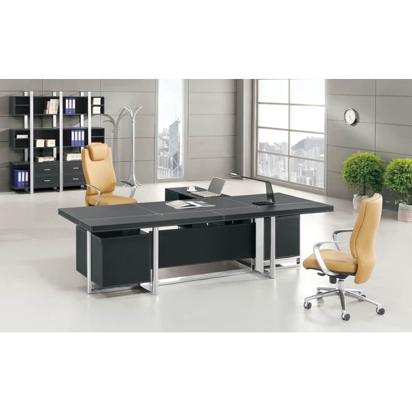 Nuova Scrivania Per Ufficio + Schedario Design Mobili D'arredo Set Completo Studio-image