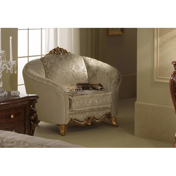 Design Sedia Poltrona Divano 1 Posto Television Lounge Chaise Sofa Textile New-image