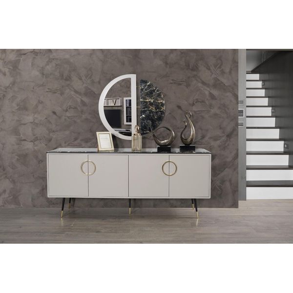 Credenza Cassettiera Mobili Rtv Mobile Soggiorno Scaffale Cassettiera Porta Tv Legno-image