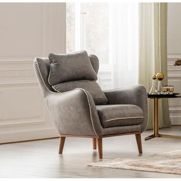 Poltrona Reclinabile Tv Lounge Club Wing Chair Design Mobili Monoposto-image