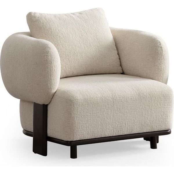 Poltrona Design Moderno Pelle Moderna Monoposto Stile Relax Mobili Nuovo-image
