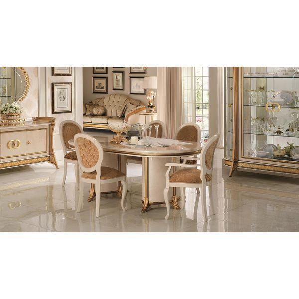 Tavolo Da Pranzo Arredoclassico™ 8 Sedie Tavolo Da Pranzo Rococò Barocco Sedia Art Nouveau-image