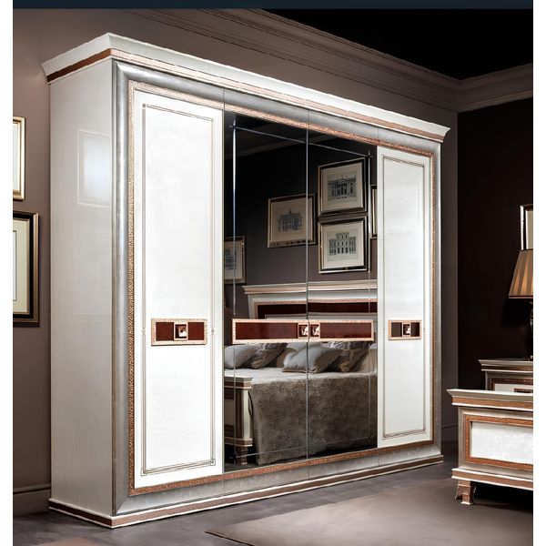 Armadi Classici In Legno Armadi Camera Da Letto Armadio Barocco Rococò-image