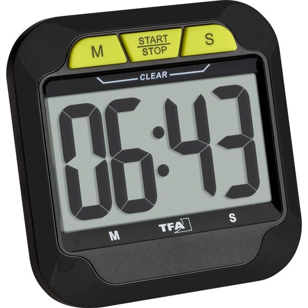 Tfa Timer E Cronometro Digitale A Grandi Cifre Digitale Nero-image