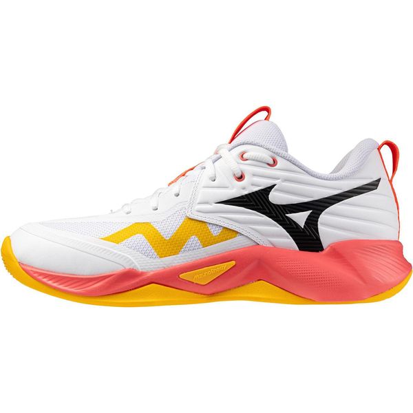 Mizuno Wave Momentum Pro - Bianco/Fiery Coral 2/Citrus, GrößE:7-image