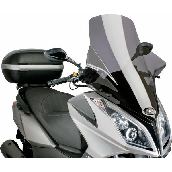 Puig Parabrezza V-Tech Touring Fumo Scuro Compatibile Con Kymco Downtown 125I, 300I Abs 09-14-image