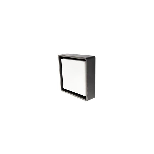 Applique Da Esterno Frame Square Led 6W Bianco Caldo IP66 Grafite-image