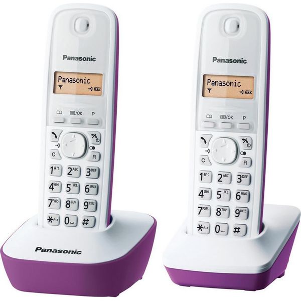Telefono Cordless Panasonic KX-TG1612, Id Chiamante, 15 Ore Di Conversazione, 7 Giorni Di Standby, Dect-image