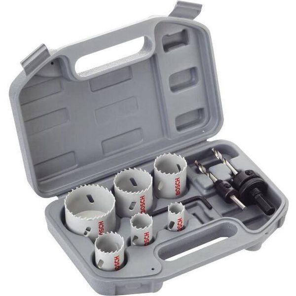 Bosch - Professional (Blu) - Set Di Seghe A Tazza Per Elettricisti, 9 Pezzi-image