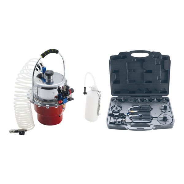 Bgs Diy Druckluft-BremsenentlüFter- Und Adapter-Satz 17 Teilig Aus Kunststoff Und Metall Mit Druckluftflasche Und Adaptern FüR Bremsen, 9783)-image