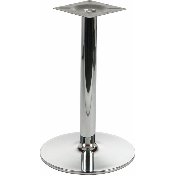 Base Da Tavolo Cromata Per Ufficio, Hotel, Ristorante NY-B005, Diametro 57 Cm, Altezza 72 Cm-image