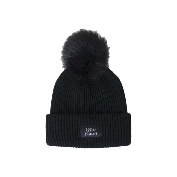Berretto Kentucky Horsewear Con Pompon E Pelliccia Sintetica Nero-image