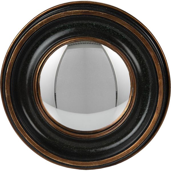 Specchio Clayre & Eef Ø 23 Cm In Poliresina Marrone-image