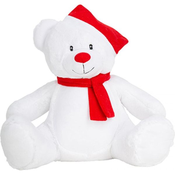 Mumbles MM573 | Orsetto Zippie Di Natale - Colore: Bianco/Rosso - Taglia: L-image
