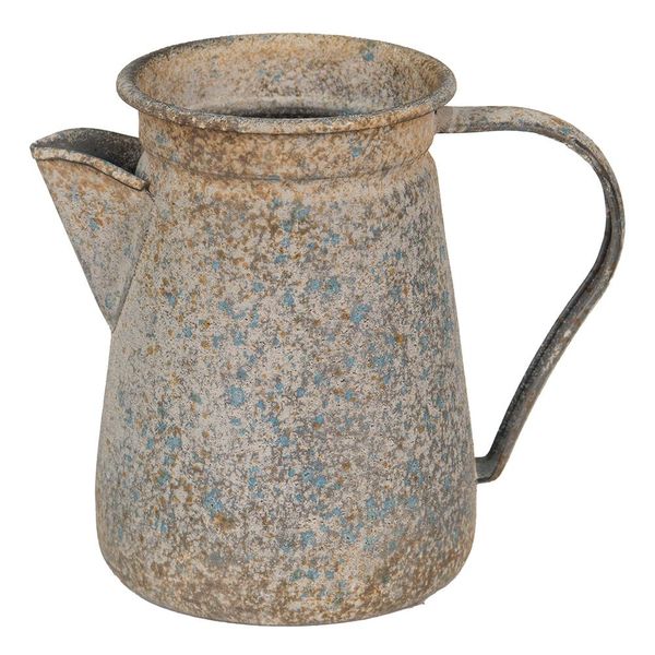 Clayre & Eef Brocca Decorativa 12X12X16 Cm Metallo Grigio-image