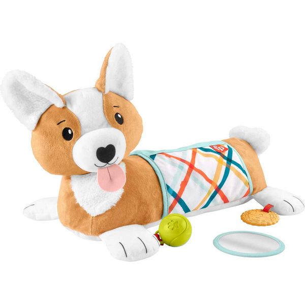 Cuscino Per Cani Fisher-Price 3-In-1 Per Posizione Prona Con 3 Giocattoli-image