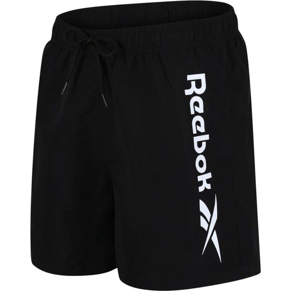 Pantaloncini Da Bagno Reebok Da Uomo - Pantaloncini Da Bagno Yestin - 71023, Colore:Nero, Tessuto:S-image