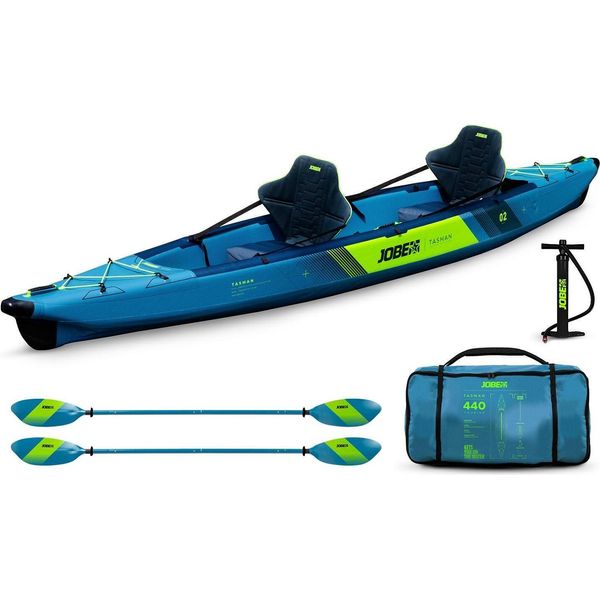 Jobe Tasman Kayak Set 2 Persone Canoa Gonfiabile Da Turismo Kayak 440Cm-image