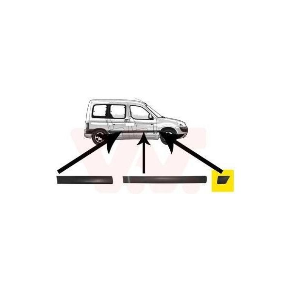 Van Wezel 4051422 - Oe 8544J6 Modanatura, Parafango Anteriore Destro Per Partner (5, G)-image
