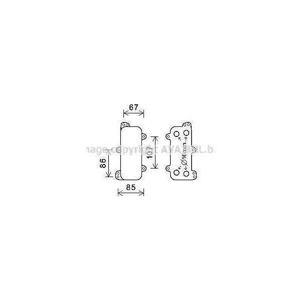 Prasco VN3392 - Radiatore Olio Oe 070117021D Per T5, Touareg (7L)-image