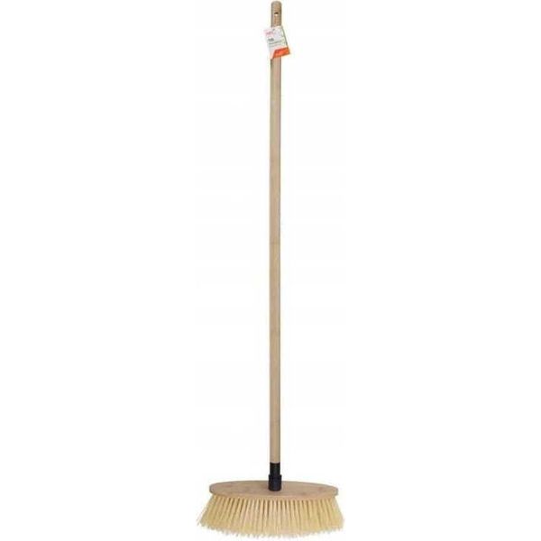 Scopa Con Bastone Per Spazzare 128,5 Cm Spazzola In Legno Con Setole Morbide-image