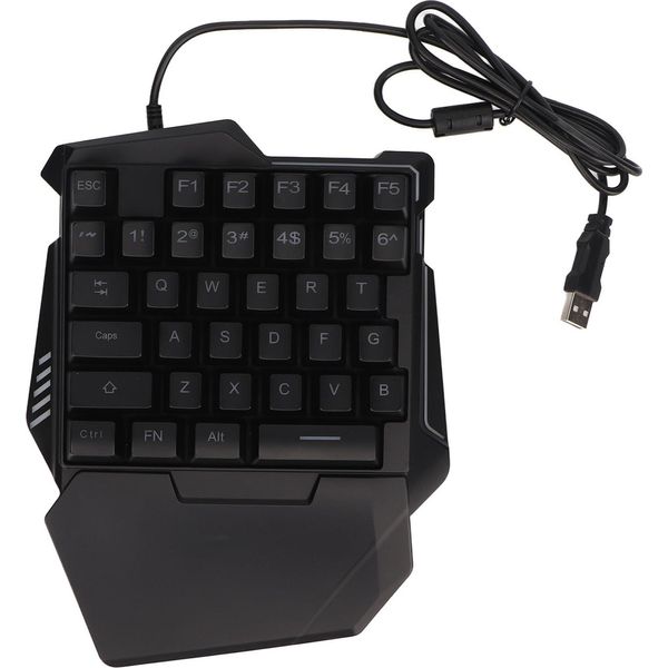 Tastiera Da Gioco Con Una Sola Mano, Tastiera Da Gioco Rgb Con Una Sola Mano, Tastiera Da Gioco A 35 Tasti, Tastiera Con Una Sola Mano, Tastiera Rgb, Tastiera Da Gioco-image