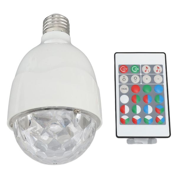 Lampadina Della Palla Della Discoteca, Lampadina Rotante Della Palla, Lampadina Della Palla Di Rgb, Lampadina Delle Luci Stroboscopiche Della Palla Del Led, Lampada Della Palla Della Discoteca E27, Lampadina Della Palla Della Fase-image