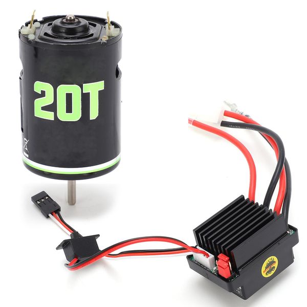 540 Motore Spazzolato 320A ESC,540 Motore Spazzolato 20T 320A ESC,540 Motore Spazzolato 27T 320A ESC,540 Motore Spazzolato 320A Esc Per Axial SCX10,540 Motore Spazzolato 320A Esc Per TRX4 D90,Motore Spazzolato Esc Combo Set-image