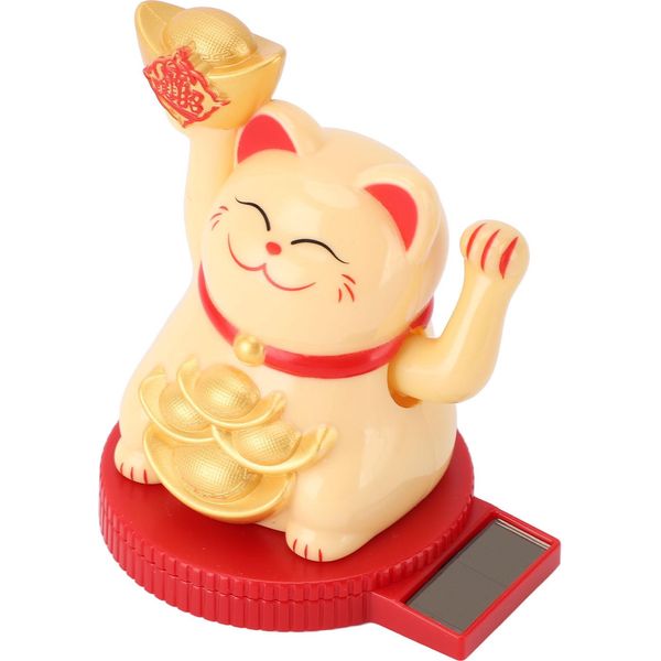 Gatto Solare Fortunato, Decorazione Solare Del Gatto, Statua Del Gatto Fortunato, Gatto Solare Fortunato Rotante, Gatto Fortunato Alimentato Ad Energia Solare, Statua Del Gatto Fortunato Solare-image