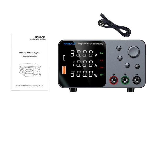 Alimentatore Dc, Regolabile 0-30V, Uscita 0-10A , TPS3010 30V 10A-image
