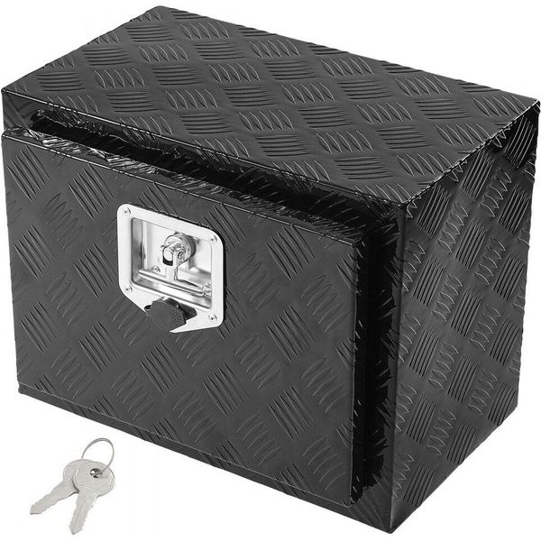 Cassetto Sottoscocca Per Autocarri - Cassetta Porta Attrezzi Per Rimorchi - 46X32X36 Cm - Soluzione Per Attrezzi In Nero-image