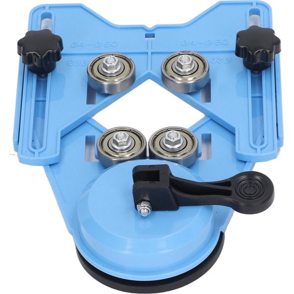 Blu Foro Guida Localizzatore Con Ventosa Punta Da Trapano Foro Sega Guida Dima Per Marmo Piastrelle Vetro-image
