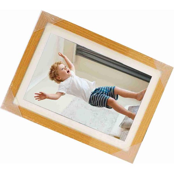 Cornice Portafoto In Legno Da Tavolo �C Cornice Artistica Per Bambini, Cornice Reversibile Per Foto Fai Da Te Con Contenitore Per Quadri E Foto Di Bambini-image