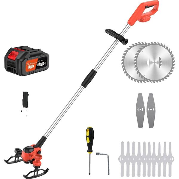 Tosaerba Elettrico A Batteria, Potenza 850 W, Possibilità Di Scegliere Tra Diverse Lame, Orange 1-image